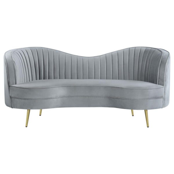 Sophia - Upholstered Channel Tufted Loveseat - Image 20
