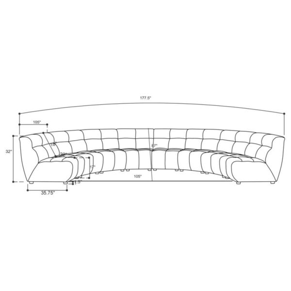 Charlotte - Upholstered Modular Sectional Sofa - Image 21