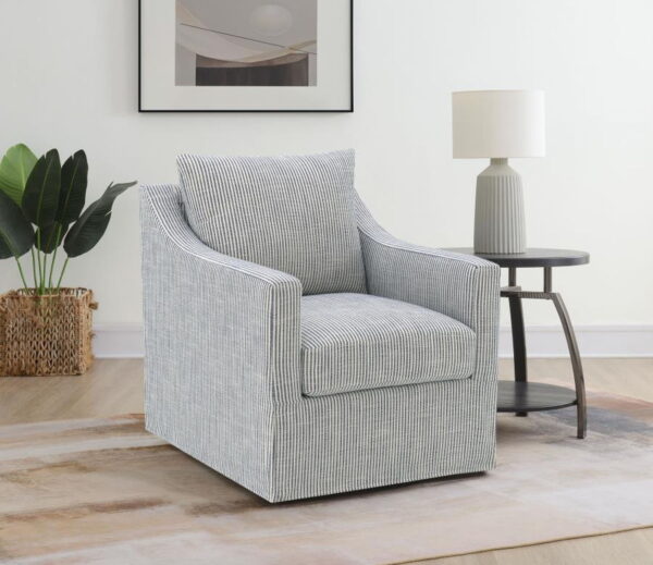 Winter - Upholstered Sloped Arm Accent Swivel Chair - Image 22