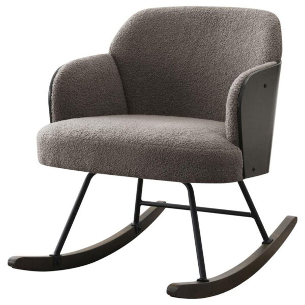 Paige - Boucle Upholstered Mid Back Rocking Chair - Image 16