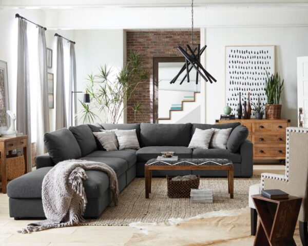 Serene - Square Upholstered Ottoman - Image 2