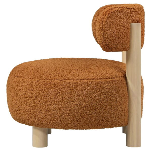 Zonie - Boucle Upholstered Barrel Back Accent Chair - Image 6