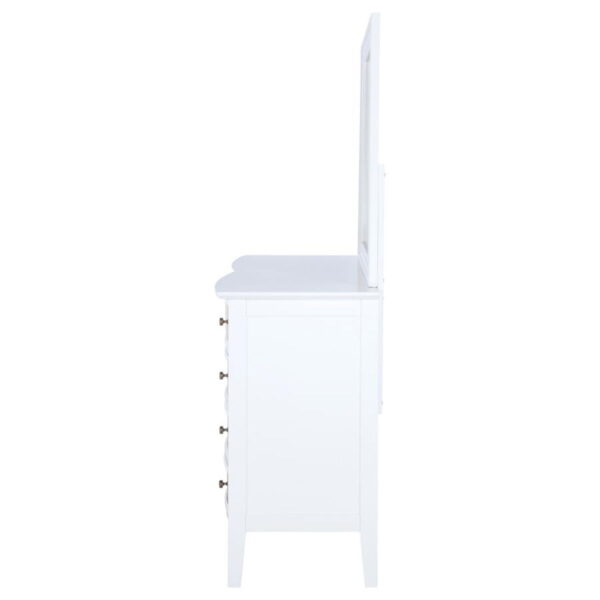 Bexhill - 10-Drawer Dresser And Mirror - White - Image 15