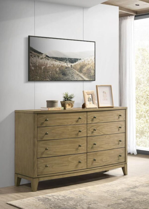 Granada - 8-Drawer Dresser Cabinet - Natural Pine - Image 4