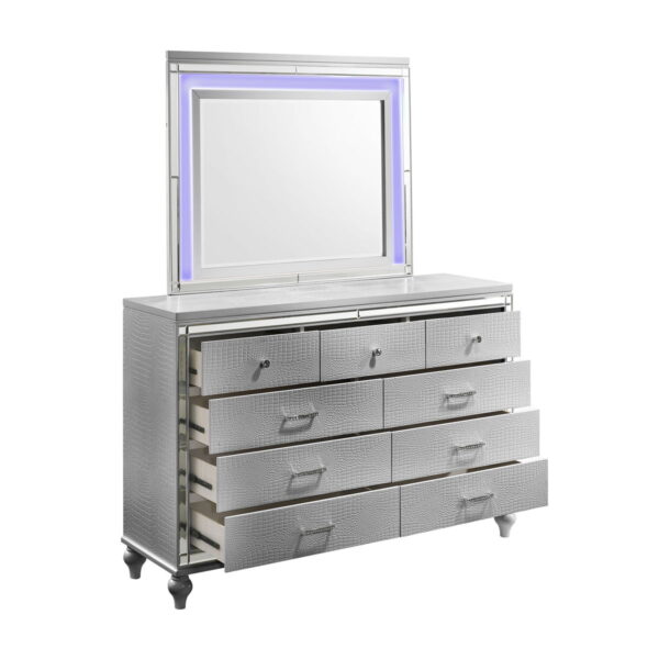 Valentino - 2 Piece Dresser & Mirror - Image 4
