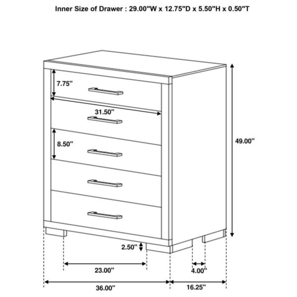 Jessica - Bedroom Set With LED - Image 108