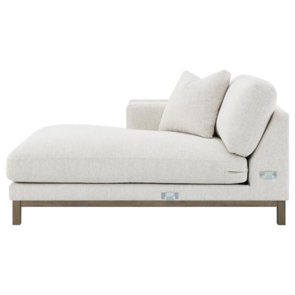 Geneva - Boucle Upholstered Sectional Chaise Sofa - Sand - Image 10