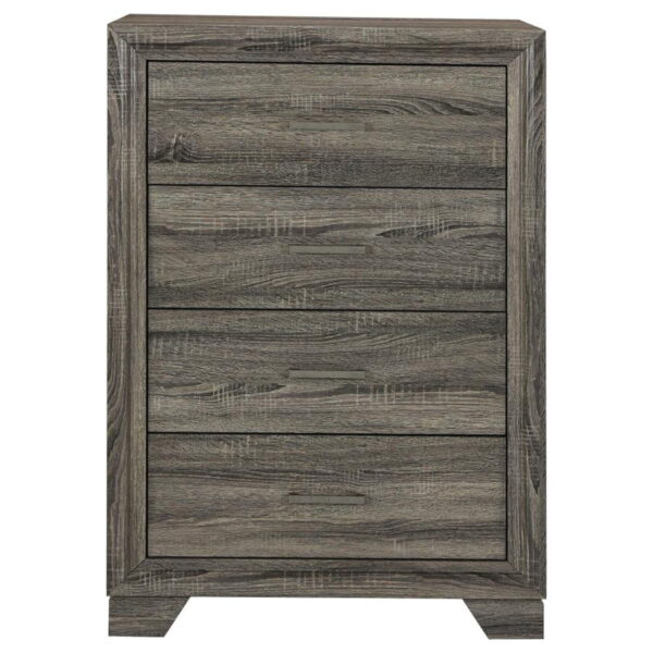 Wright - 4-Drawer Chest Of Drawers - Brown Oak - Image 10