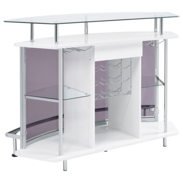 Gideon - Curved Glass Top Home Cabinet - Image 3