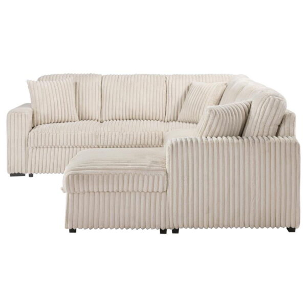 Devonshire - Sleeper Sectional Sofa Storage Chaise - Camel - Image 10