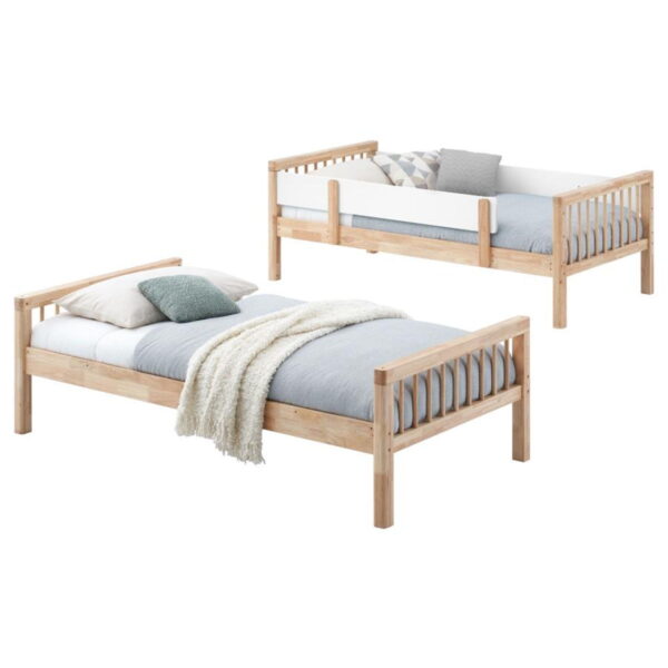 Dakota - Wood Twin Over Twin Bunk Bed - Natural - Image 12