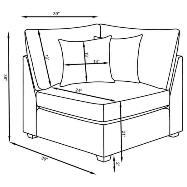 Cambria - Upholstered Modular Sectional Sofa - Image 27