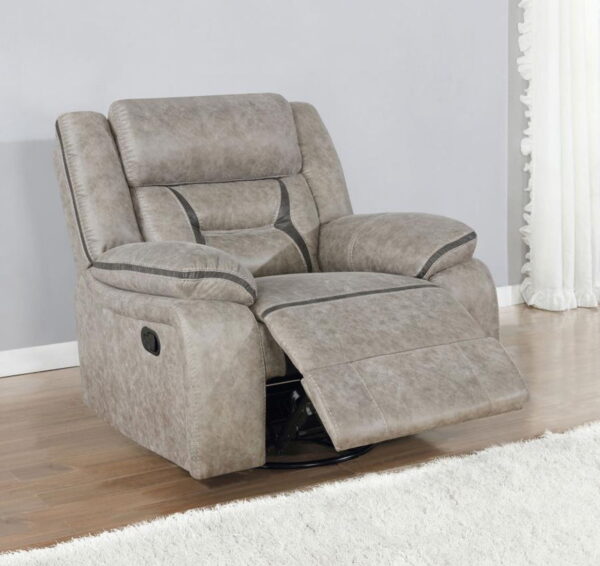 Greer - Upholstered Swivel Glider Recliner Chair - Image 15