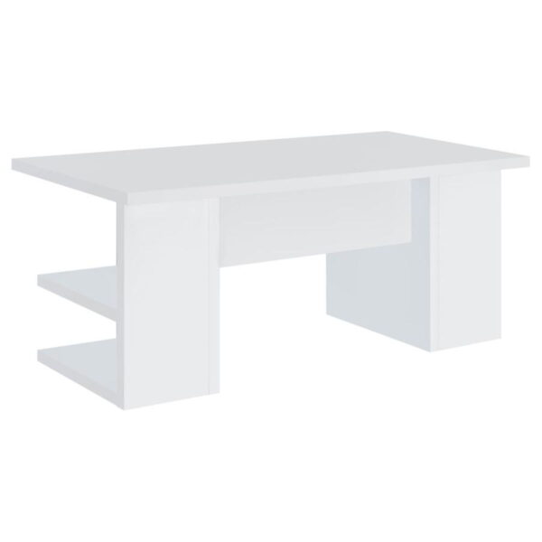Alice - 4-Shelf Engineered Wood Writing Desk - White - Image 5