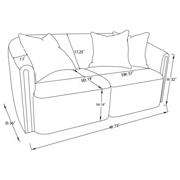Townsend - Chenille Upholstered Sofa Set - Image 26