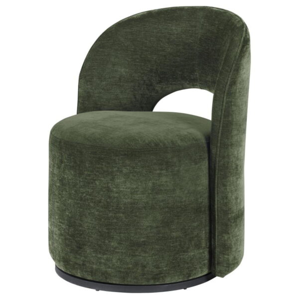 Harjo - Velvet Upholstered Swivel Accent Chair - Image 3