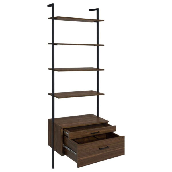 Owens - 3 Piece Wall Mounted Bookshelf Set - Walnut - Image 14