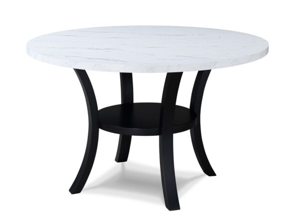 Isla - 5 Piece Dining Room Set - White / Black - Image 5