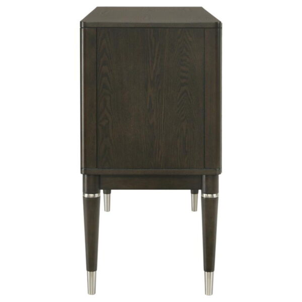 Reseda - 4-Door Dining Sideboard Server With Shelves - Ash Brown - Image 5