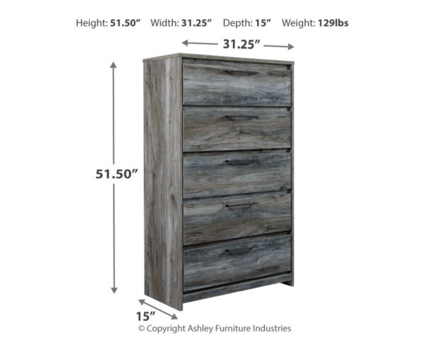 Baystorm - Five Drawer Chest - Image 5