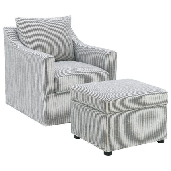 Winter - Upholstered Sloped Arm Accent Swivel Chair - Image 20