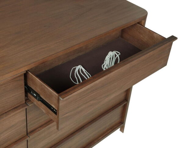 Maderia - 8-Drawer Dresser And Mirror - Walnut - Image 4