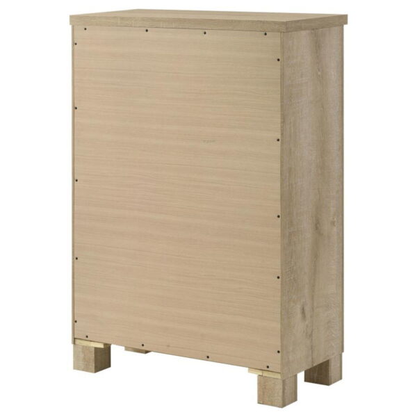Oakglen - 5-Drawer Bedroom Chest Of Drawers - Weathered Oak - Image 7