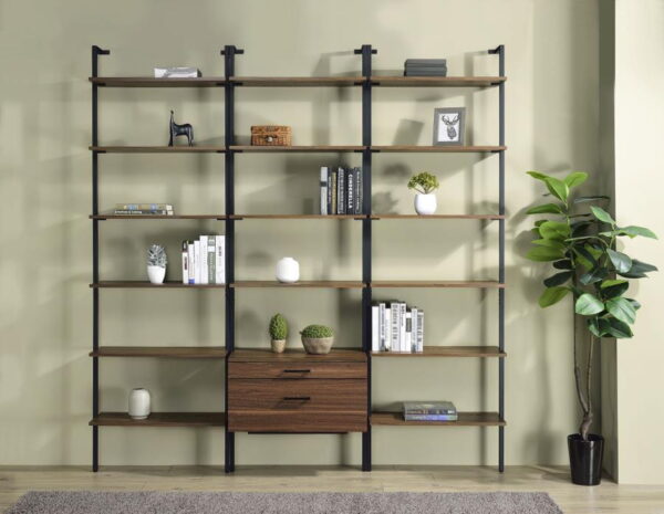 Owens - 3 Piece Wall Mounted Bookshelf Set - Walnut - Image 19