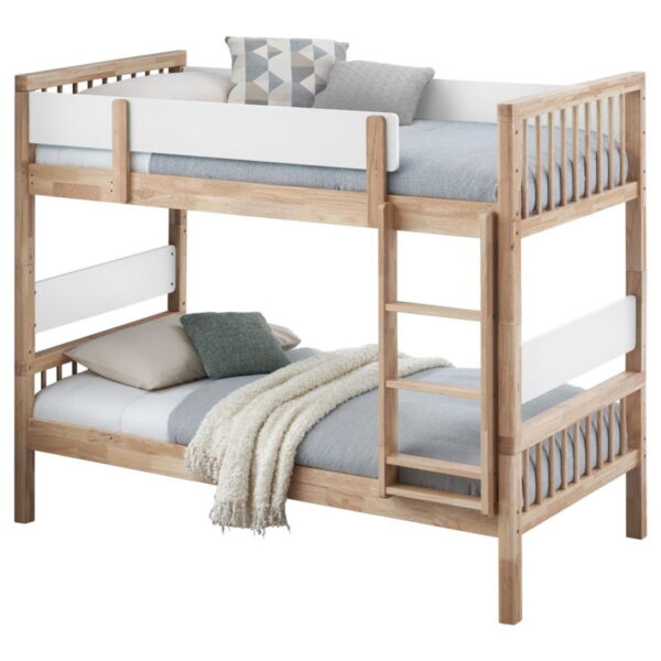 Dakota - Wood Twin Over Twin Bunk Bed - Natural - Image 11