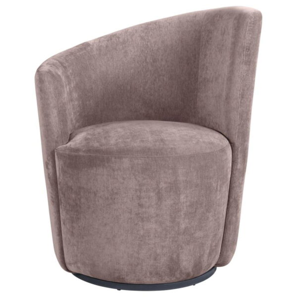 Nueva - Upholstered Swivel Chair Curved Backrest - Image 5