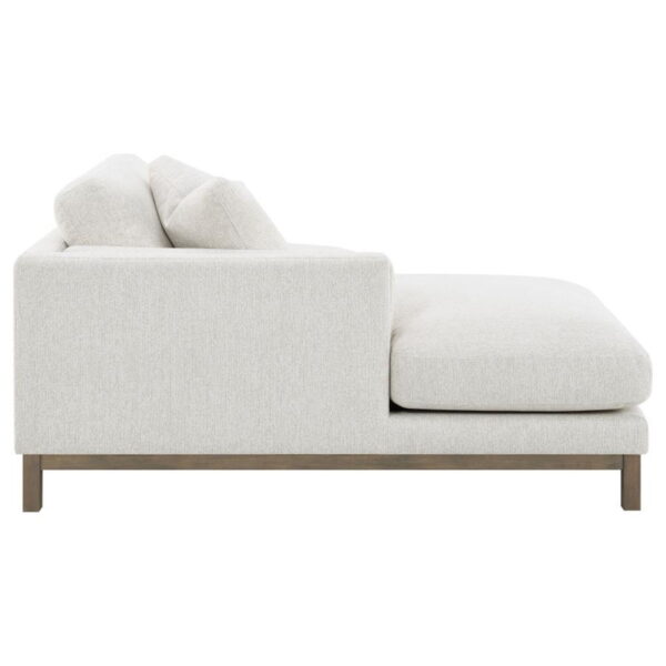 Geneva - Boucle Upholstered Sectional Chaise Sofa - Sand - Image 3