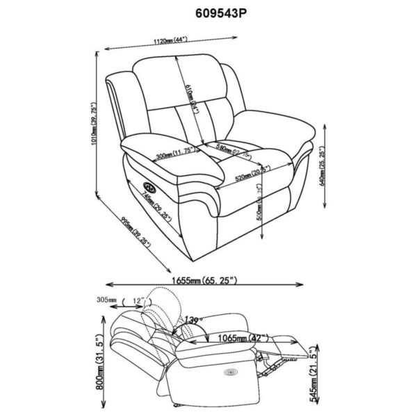 Bahrain - Upholstered Glider Recliner - Image 17