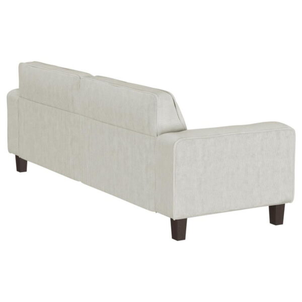 Deerhurst - Upholstered Track Arm Tufted Sofa - Greige - Image 2
