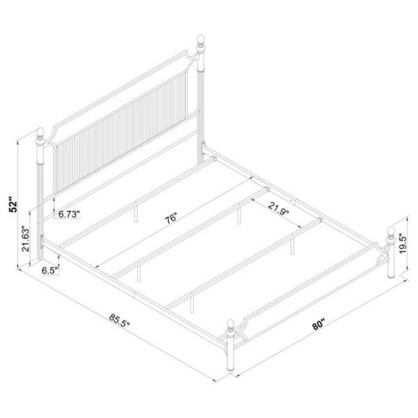 Cameron - Metal Panel Bed - Image 17