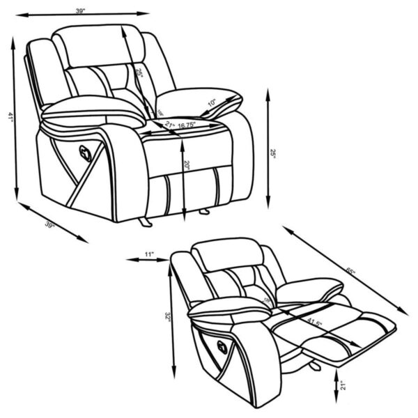 Higgins - Upholstered Motion Reclining Sofa Set - Image 21