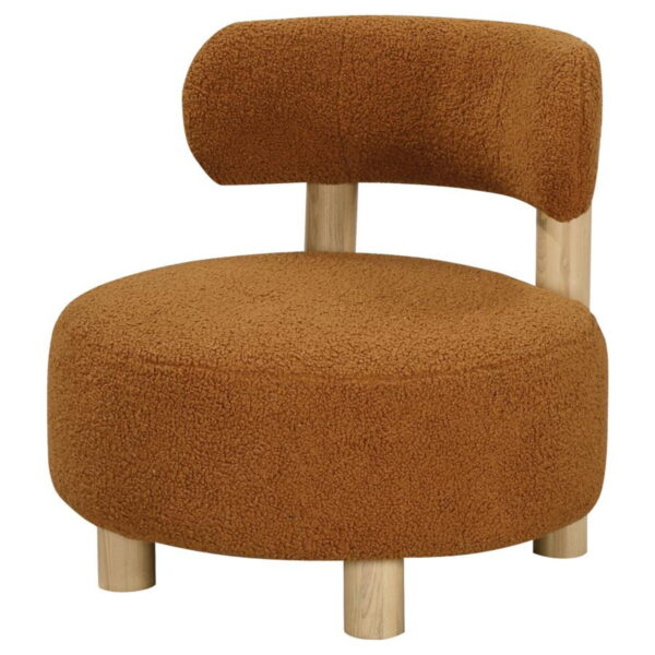 Zonie - Boucle Upholstered Barrel Back Accent Chair - Image 8