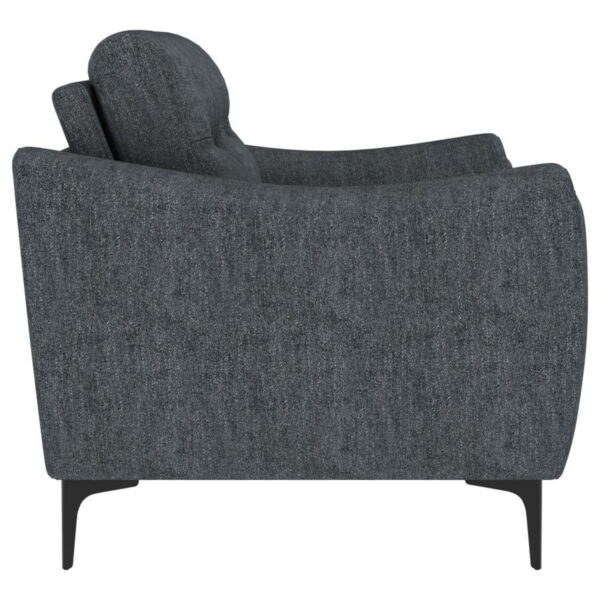 Nolan - 2 Piece Upholstered Sofa Set - Charcoal - Image 10