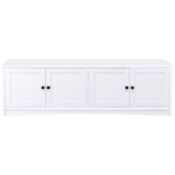 Laughlin - 4 Door Engineered Wood TV Stand - White - Image 2