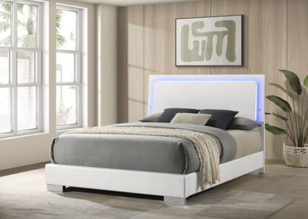 Felicity - Wood LED Panel Bed - Image 26