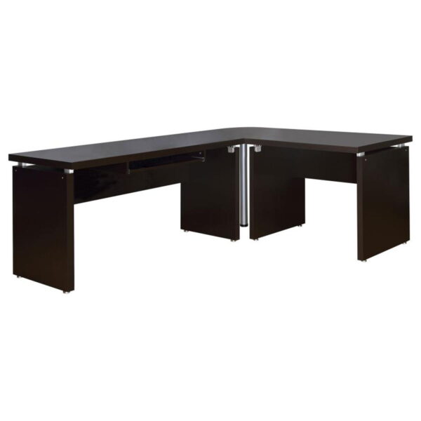 Skylar - Computer Desk With Keyboard Drawer - Cappuccino - Image 12