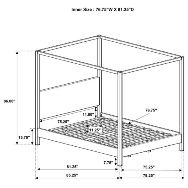 Monroe - Upholstered Canopy Bed - Image 14