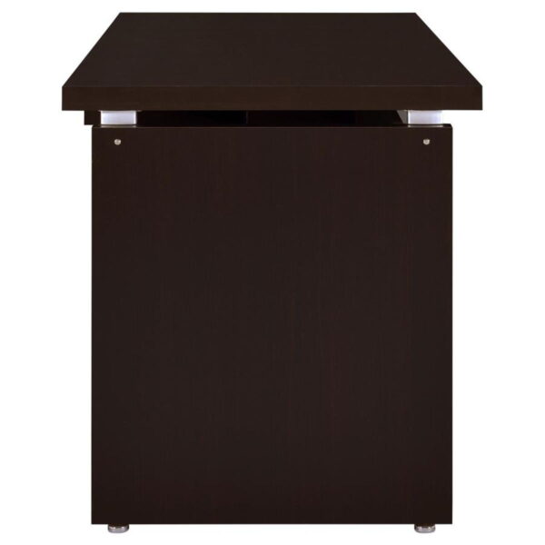 Skylar - Computer Desk With Keyboard Drawer - Cappuccino - Image 5
