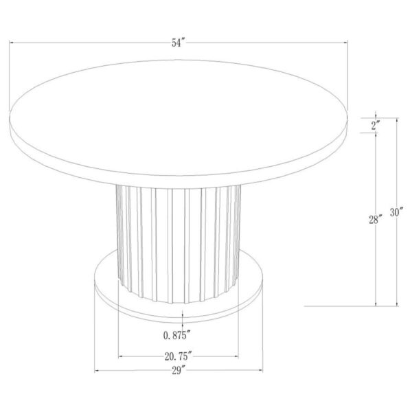 Sherry - Round Marble Top Dining Table Set - Image 48