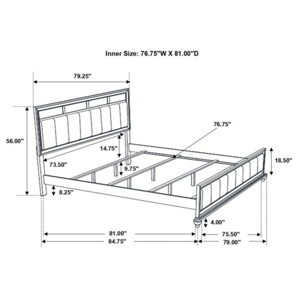Barzini - Upholstered Panel Bed - Image 12