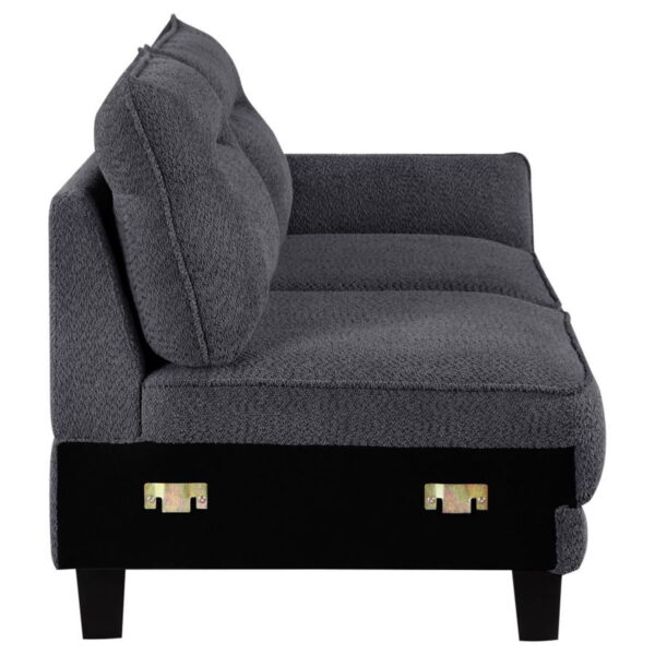 Caspian - Upholstered Curved Arm Chaise Sectional Sofa - Image 29