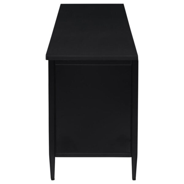 Amherst - 70" 2-Door Metal TV Stand Media Console - Black - Image 11