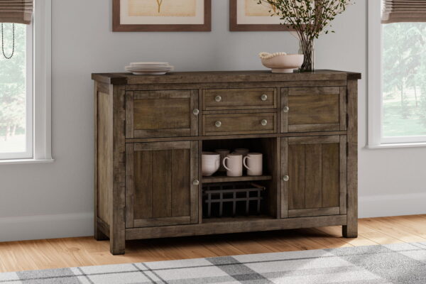 Moriville - Grayish Brown - Dining Room Server - Image 5