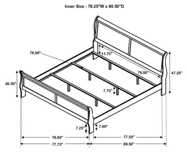 Louis Philippe - Traditional Bedroom Set - Image 12