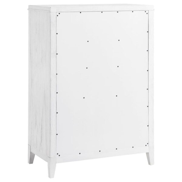 Marielle - 5-Drawer Bedroom Chest - Distressed White - Image 7