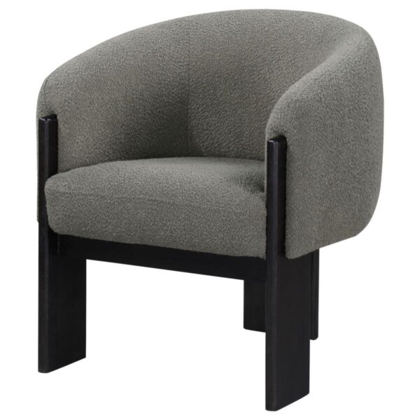 Valdez - Boucle Upholstered Barrel Back Accent Chair - Image 7